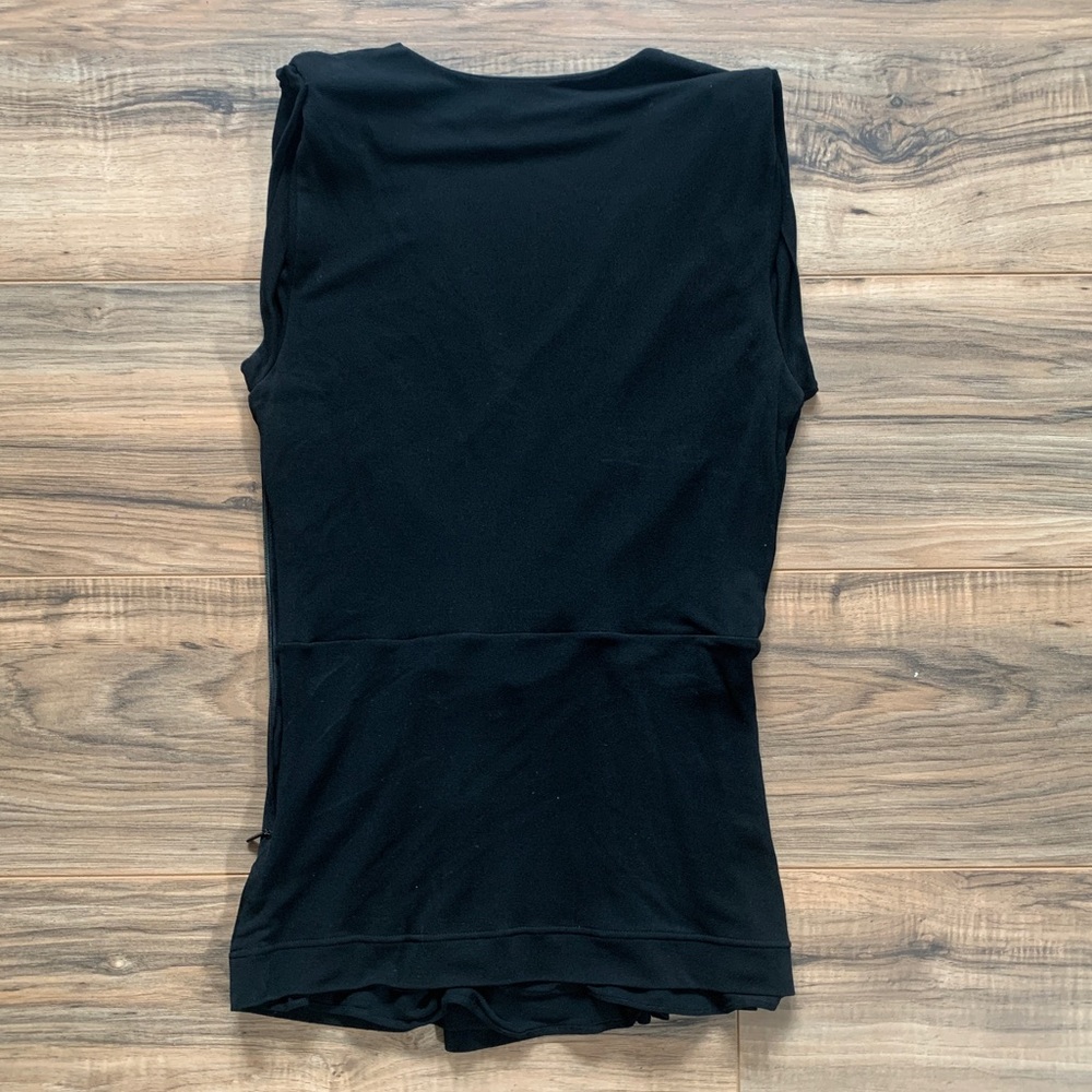 GUCCI. Black top. Side zipper. Large - Picture 3 of 3